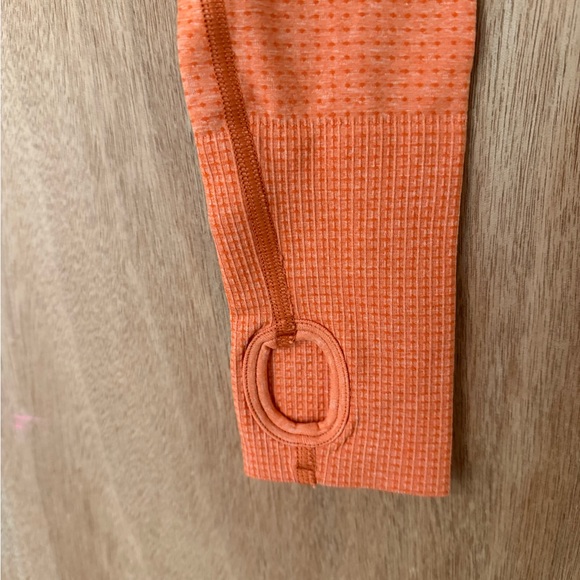 Gymshark Vital Crop Top long sleeve & leggings set apricot gym workout -S - Picture 12 of 15